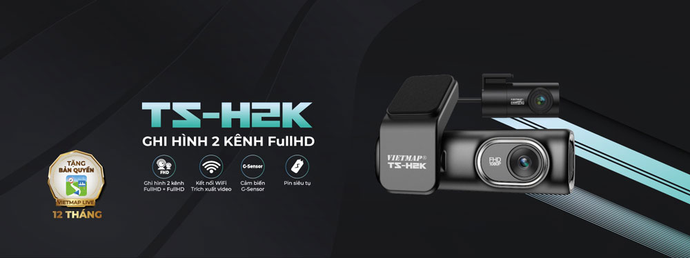 Vietmap TS-H2K Camera hanh trinh Vietmap TS-H2K
