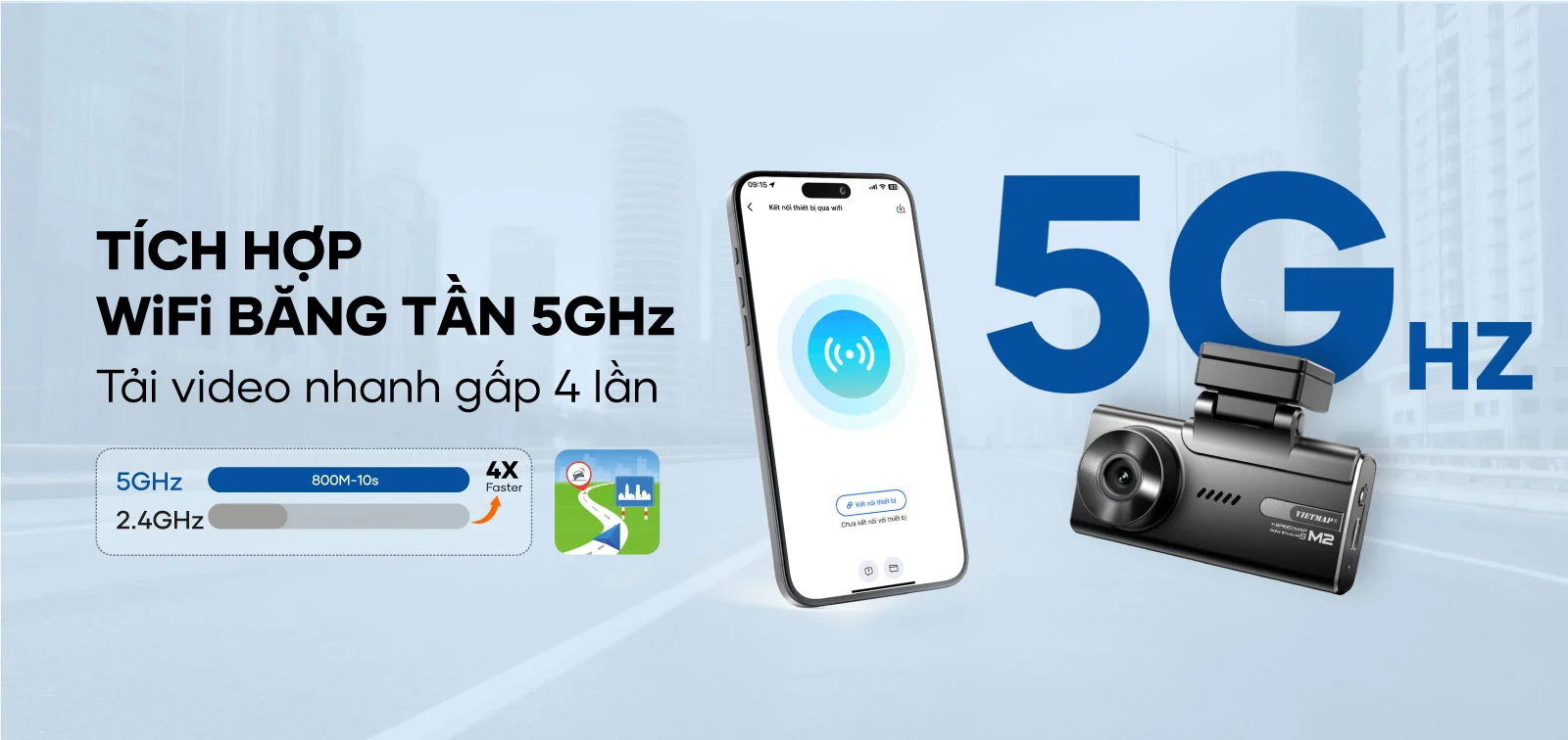 Camera hanh trinh canh bao toc do vietmap speedmap m2 Vietmap M2 tích hợp 4G/WiFi